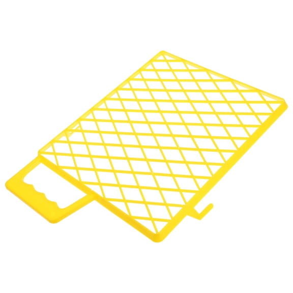 Soimiss Home Use ABS Plastic Paint Tray Grid Yellow Paint Bucket Screen for Easy Cleaning