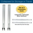 thumbnail image 5 of Aluminum Flip-Chart Presentation Easel: w/ Telescoping Legs, 70" (Silver, 4 Pack), 5 of 5