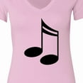 thumbnail image 4 of Inktastic Music Notes for the Music Lover Women's V-Neck T-Shirt, 4 of 5