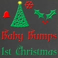 thumbnail image 2 of CafePress - Baby Bumps First Christmas Maternity T Shirt - Maternity Dark T-Shirt, 2 of 3