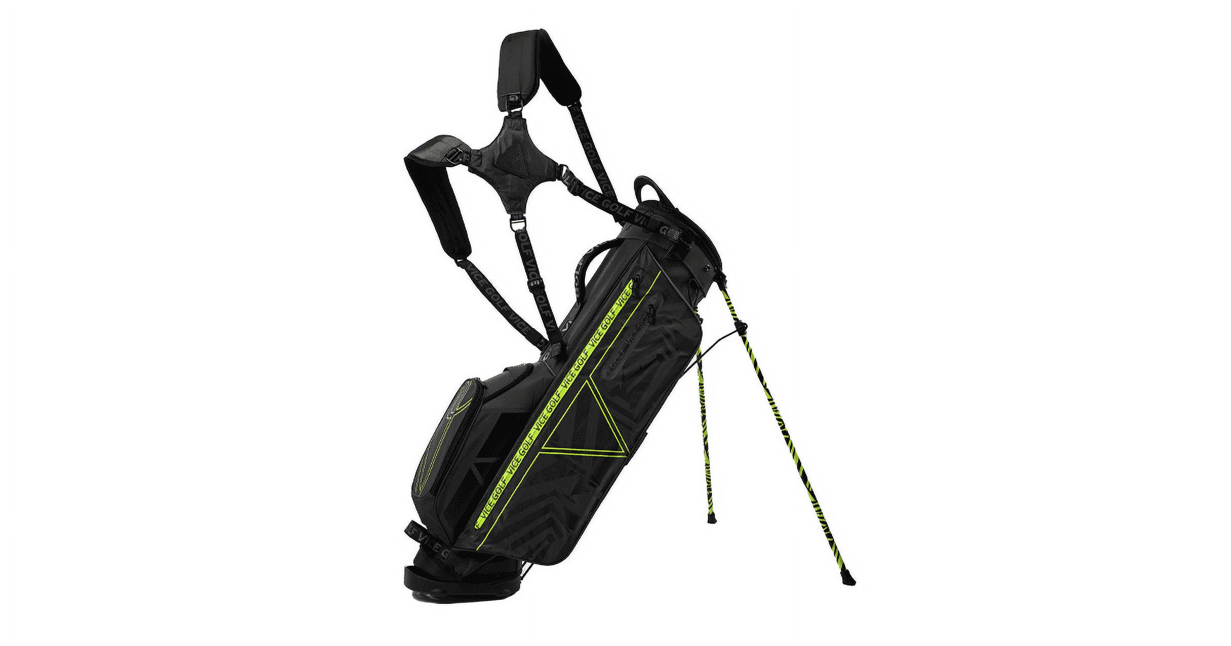 Vice Golf Smart Stand Bag - Black/Neon Lime