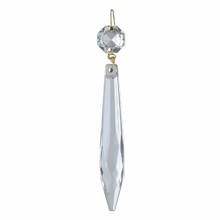 - Prism Clear Glass Light Pendant 4 Inch Length