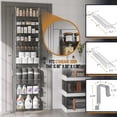 thumbnail image 4 of Home-Complete 9-Tier Over Door Organizer with Adjustable Shelves, Platinum, 4 of 6