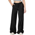 thumbnail image 4 of Teen Girls Sweatpants Girls Jogger Pants Cotton Pull on Sweatpant with Pocket Drawstring School Uniforms For Girls Back To School Clothes For Girls Teen Girls 10-11 Years Pants, 4 of 6