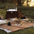 thumbnail image 1 of Outdoor Picnic Blanket, Caramel Color Beach Blanket Prevent Sand Waterproof  For Barbecues, 1 of 8