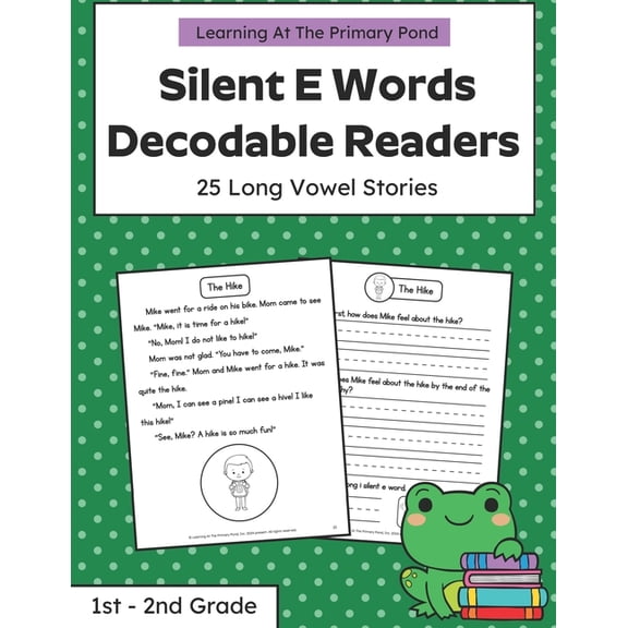 Silent E Words Long Vowel Readers: Decodable Books Grade 1 / Grade 2, (Paperback)