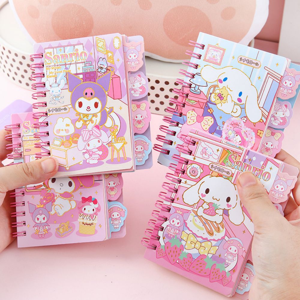 Livre à Gratter Hello Kitty My Melody & Kuromi - 44 Pages - Stylo Inclus - Effet Arc-en-Ciel