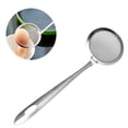 thumbnail image 1 of Cuchara espumadora de malla fina, colador de filtro de aceite de cocina de acero inoxidable, cucharón colador de alimentos de malla para cocina, 1 of 5