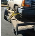 thumbnail image 6 of (4 Pack) 2" x 14' Car Tie Down Straps for Trailer with Flat Hook - 3333 LB WLL Lasso Style Tire Straps for Car Trailer with Ratchets - Vehicle Tie Down Wheel Straps for Hauling Cars, 6 of 9
