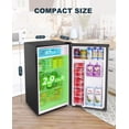 Upstreman 3.2 Cu.Ft Mini Fridge with Freezer, Single Door Mini Fridge ...