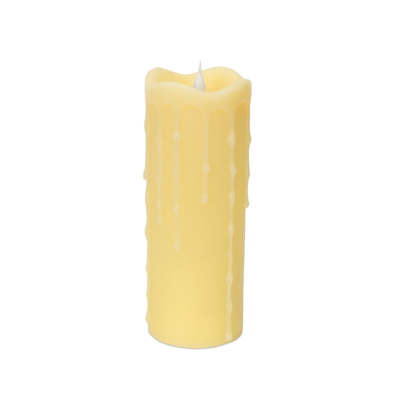 Simplux LED Dripping Candle w/Moving Flame (Set of 2) 3"D x 7"H