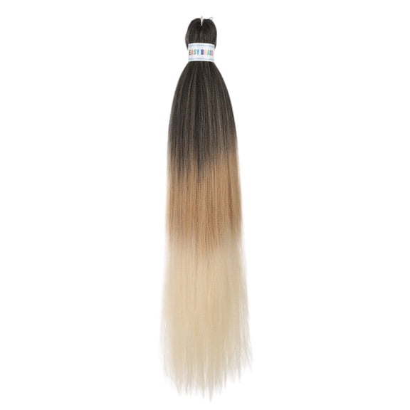 XmhyTop 3 Packs 3-Tone Ombre Pre-Stretched Braiding Hair, 26-Inch Synthetic Hair Extensions, Hot Water Setting for Crochet Braids, G