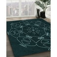 thumbnail image 3 of Ahgly Company Machine Washable Indoor Rectangle Transitional Night Black Area Rugs, 2' x 3', 3 of 7