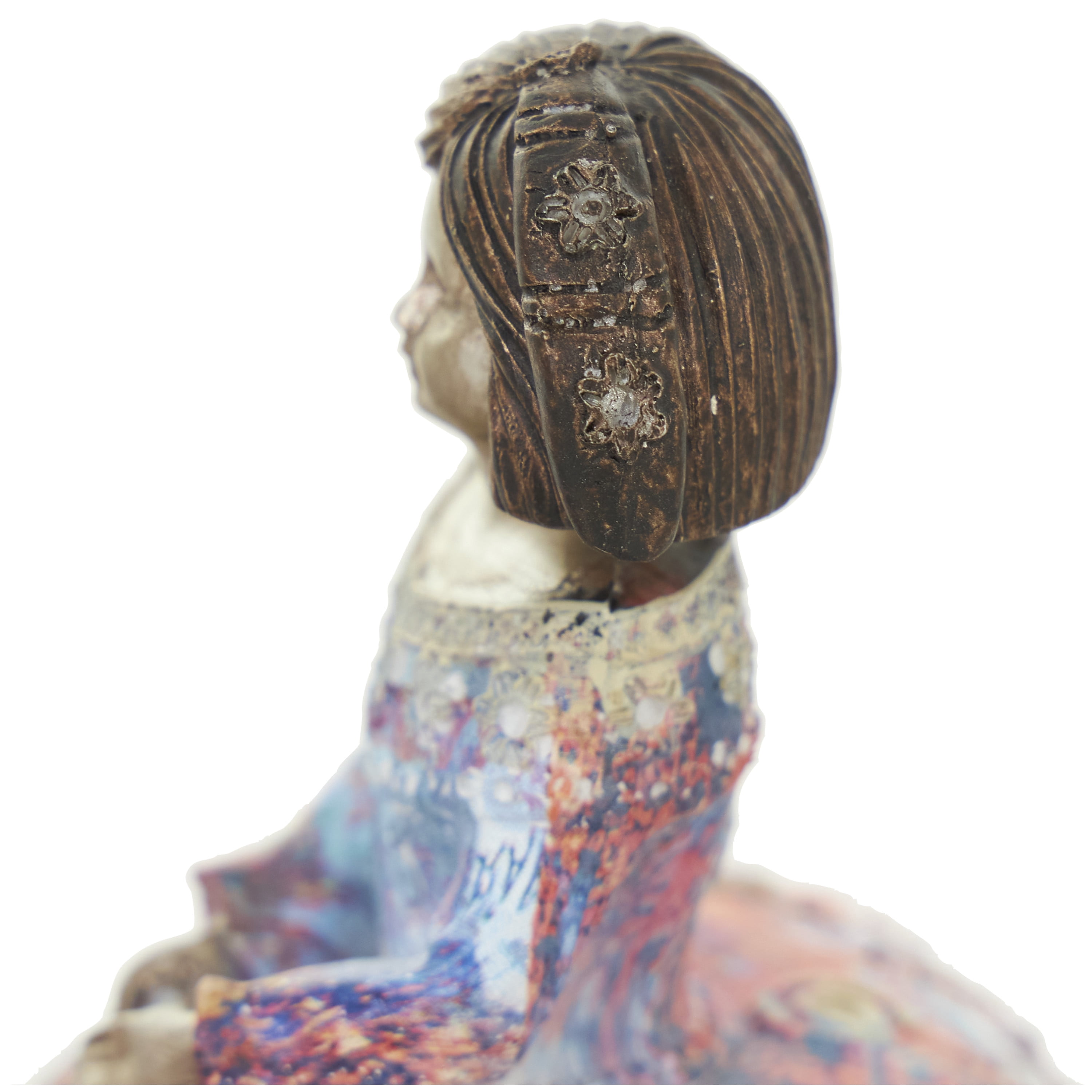 DecMode 5"W, 6"H Polystone Tuscan Sculptures, Multi Colored, 2-Piece