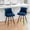 Blue, variant on Space Saving Stackable Barstools Set of 2 for Kitchen Counter, Solid Wood Mid-Century Modern Bar Stools with Walnut Finish