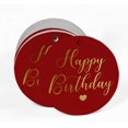 thumbnail image 2 of Inkdotpot 50 Pack Real Gold Foil Paper Tag Happy Birthday Favor Hang Tag, 2 of 6