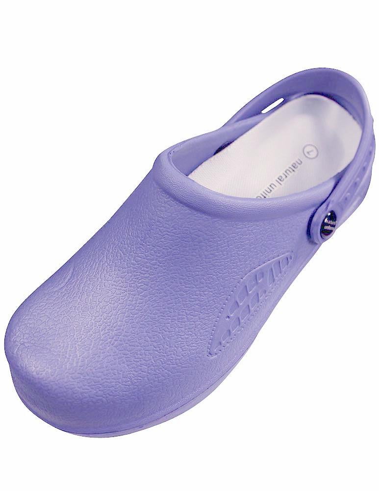 blue nursing clogs