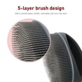 thumbnail image 2 of Bewildely Cepillo de ducha corporal, depurador corporal de silicona de mano para cepillar, cepillo de limpieza de baño exfoliante para hombres Juegos de accesorios de baño gris Bewildely HA044727-01, 2 of 6