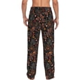thumbnail image 3 of Daiia Floral Men's Sleep Pant with Pockets and Drawstring,Pajama Pants-Medium, 3 of 9