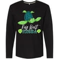 thumbnail image 3 of Inktastic Key West, Florida Happy Sea Turtle Long Sleeve T-Shirt, 3 of 5