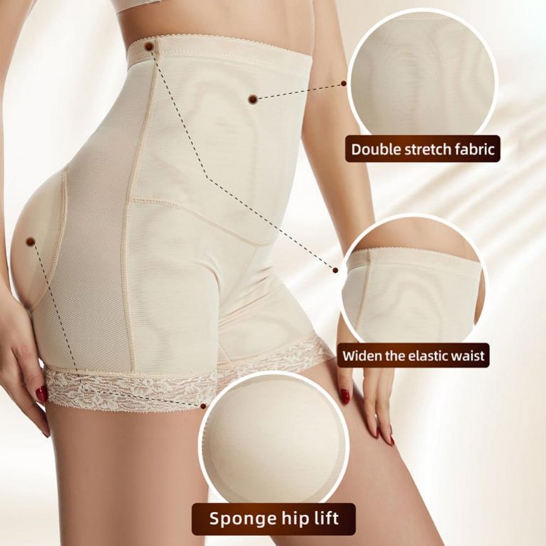 Women Seamless Butt Lifter Padded Shapewear Tummy Control Panties Waist  Trainer Lace Body Shaper Hip Enhancer Underwear 