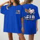 thumbnail image 1 of Fiudx Ofertas Relámpago Camiseta de Manga Corta con Cuello Redondo y Estampado Informal con Estampado Frontal y Trasero de Béisbol para Mujer, 1 of 5