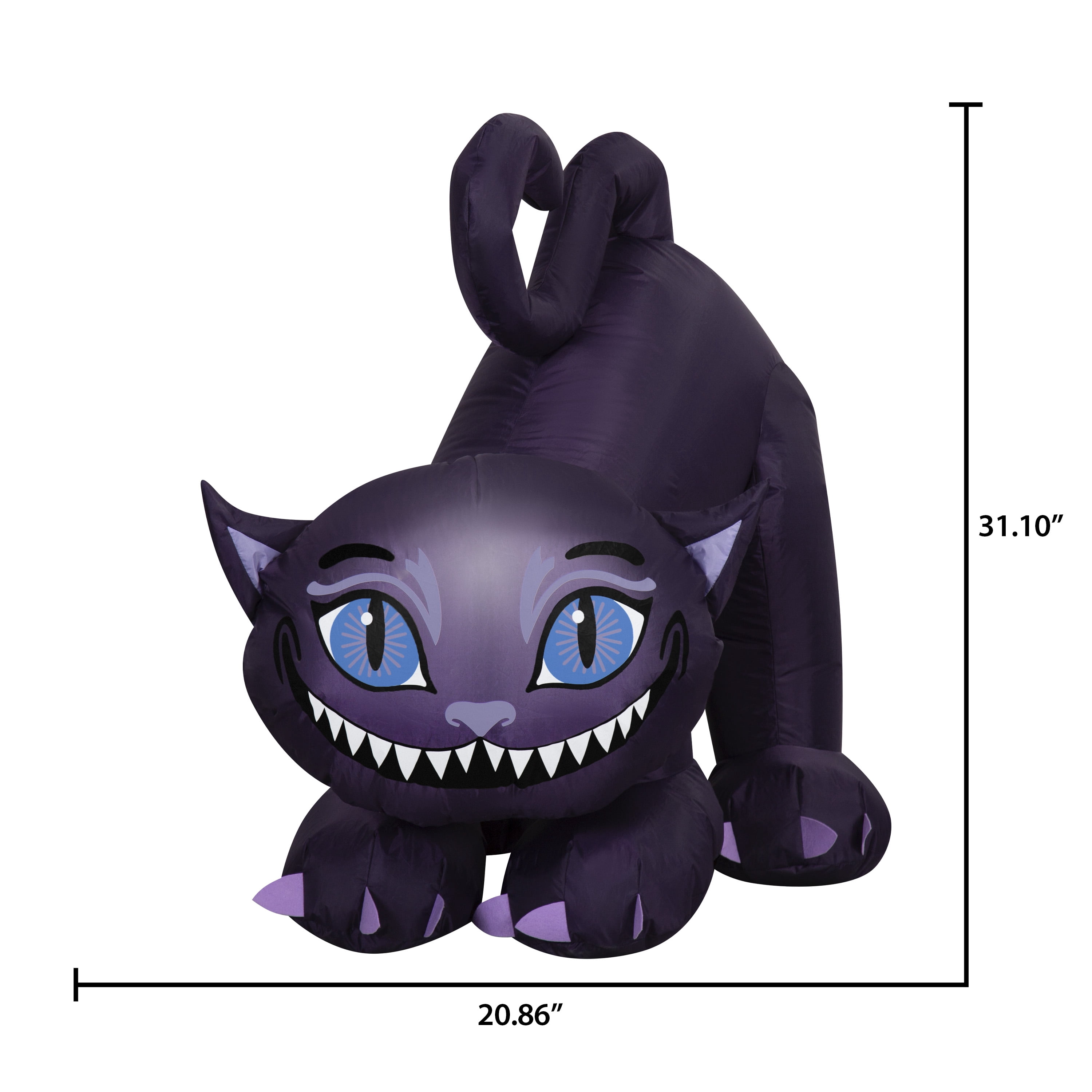 Smiley Cat Airblown Yard Inflatable, Multicolor, 3', Halloween by Way To Celebrate