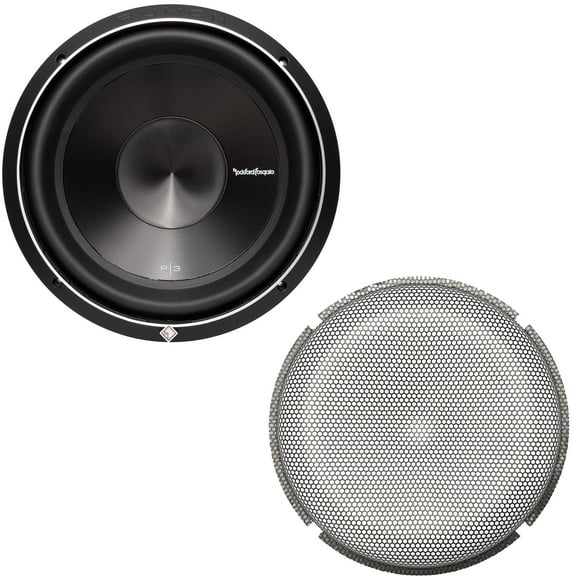 Rockford Fosgate 1 P3D2-12 Punch P3 12" Dual 2-Ohm Sub and 1 P2P3G-12 Stamped Grille Insert