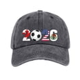 thumbnail image 3 of 2026 Soccer Hat North America World Football Fan BaseballHat USA Canada Mexico Fan Hat, 3 of 6