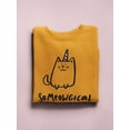 thumbnail image 3 of Cute Cat With Unicorn Sweatshirt Women -Image by Shutterstock, Female Large, 3 of 4