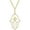 Yellow, variant on 14K White Gold Finish Round Cut White Diamond 925 Sterling Silver Hamsa Hand Shape Pendant Necklace for Women Jewelry