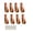 Brown, variant on 8PCS Leathers Curtain Rod Holder,PU Leather Curtain Rod Bracket for Hanging Towel Decorative Leather Strap Wall Hook