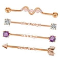 thumbnail image 3 of Pendientes de Barra industriales jinwen 14 G joyería para piercing corporal, 3 of 8