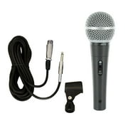 AV Jefes AVL1900C Vocal Microphone with 15 Feet 1/4 Inch Cable for Karaoke and Live Performance