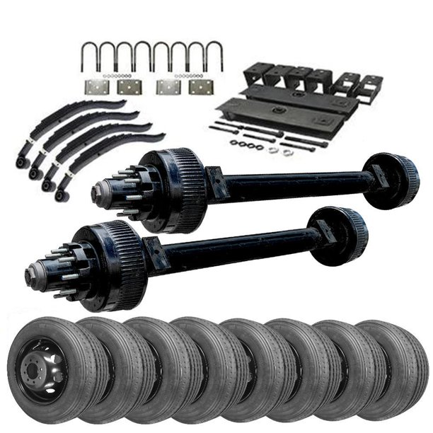 12k Lippert Tandem Axle TK Trailer kit 24000 lb Capacity (Midnight