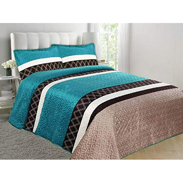 Jenin/WPM Super Soft Velvet Feel Reversible Quilted ...
