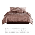thumbnail image 5 of Benjara 7 Piece King Comforter Set with Shimmering Appeal- Pink, 5 of 7