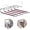 Red, variant on Multi-Functional Pants Rack, Closet Multiple Layers Multifunctional Uses Rack Organizer for Trousers Scarves Slack (Black)
