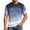 Dark Blue, variant on T Shirts for Man Gradient Color Graphic Printed Cotton Short Sleeve Round Neck Casual Street Fashion Daily Loose Fit Tops Mens Tops Green L