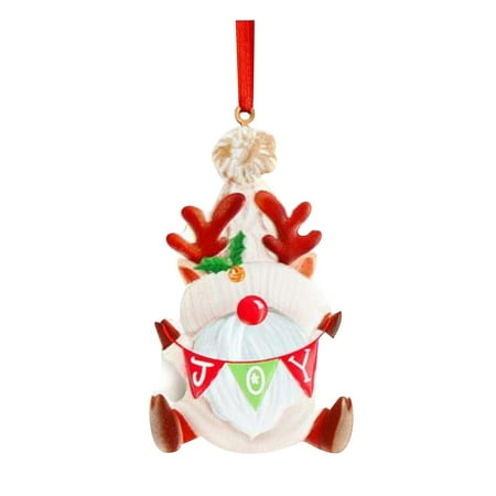 

Yoslce Personalized Gifts Christmas Resin Funny Pendant Elk Couple Window Wall