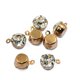 thumbnail image 1 of 10 Piezas de de Imitación Colgante Cadena Manualidades Joyería de oro and rosa, 1 of 2