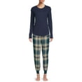 thumbnail image 4 of Secret Treasures Women's Plaid Flannel Joggers, 4 of 5