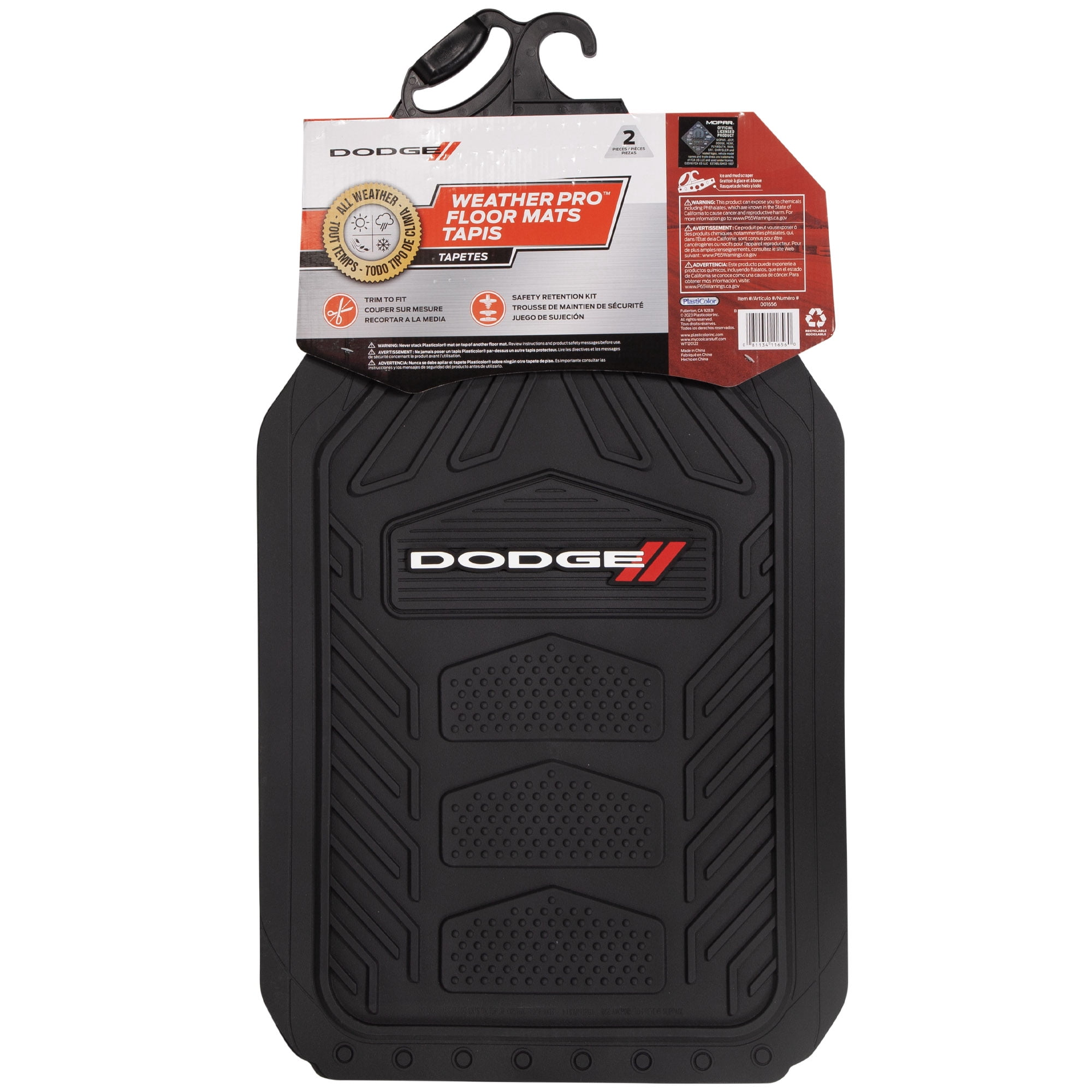 Plasticolor 001656R01 Dodge// WeatherPro Front Floor Mats