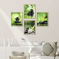 thumbnail image 2 of PixonSign Framed Wall Art Mediation Massage Stone Bamboo Forest Spa Posters, Set of 4 Nature Wilderness Photography Modern Art, Nature Minimalism Canvas Prints for Home Decor - 12"x16" Natural, 2 of 5