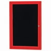 Aarco Products OADC3624R 1-Door Outdoor Enclosed Directory Cabinet - Red