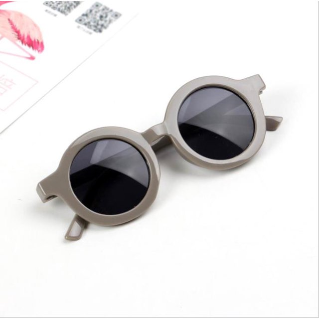 SAYOO Lunettes de Soleil Enfants Garçons et Filles Rétro Décontractées Anti-Uv Lunettes Rondes Lunettes pour Enfants, Lunettes de Soleil Rétro Décontractées Mode pour l'Extérieur, Convenant aux Enfants de 2 à 8 Ans