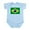 Sky Blue, variant on CafePress - Brazil Flag Body Suit - Baby Light Bodysuit, Size Newborn - 24 Months