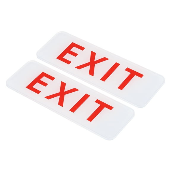 Uxcell 9"x3" EXIT Sign Acrylic Adhesive Door Sticker Wall Mounting Sign White 2 Pack
