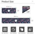 thumbnail image 3 of Yayeee Faucet Mat for Kitchen Sink 14.7" Diatomite Long Splash Guard Pad, Red and Blue Fireworks Pattern, 3 of 7