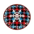 thumbnail image 2 of Christmas Tree Skirt 35 Inch Square Printed Design Polyester Fabric Holiday Decor Gift Display Mat Tree Bottom Decoration Festive Christmas Home Decor, 2 of 6